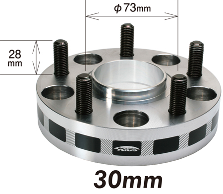 協永産業 Kics ワイトレ30mm 2枚セット 日産向けハブリング付き