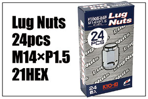 Lug Nuts  24pcs M14×P1.5 21HEX
