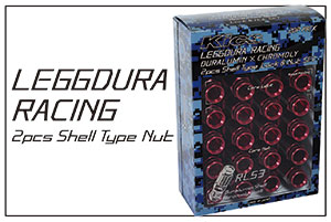 LEGGDURA RACING Shell Type Lock & Nut Set