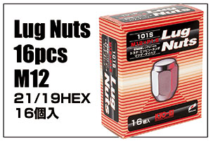 Lug Nut 16pcs M12 21/19HEX