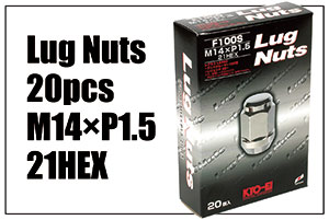 Lug Nuts  20pcs M14×P1.5 21HEX